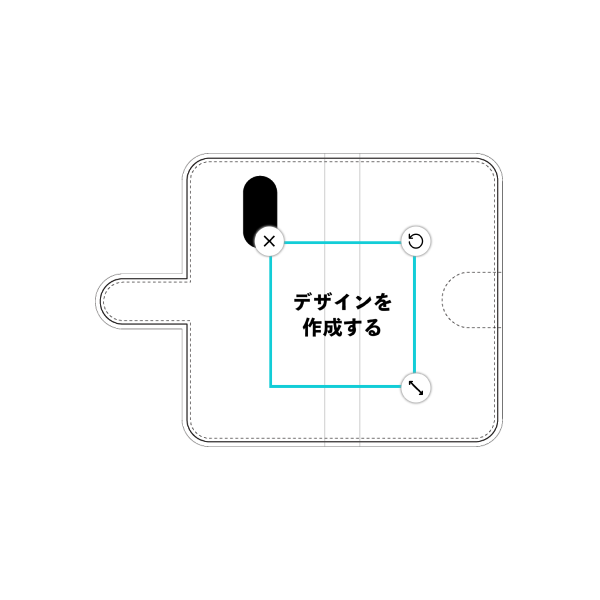 LG Q Stylus(801LG) 手帳型ケース 標準留め具 オリジナルケース 作成