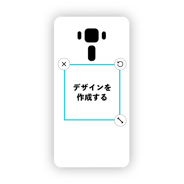 ZenFone 3 laser(ZC551KL) ハードケース 白ベース オリジナルケース 作成