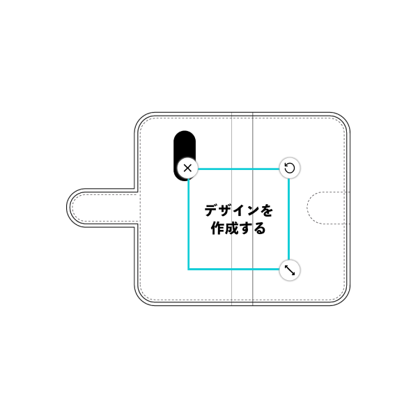 Disney Mobile on docomo(DM-01K) 手帳型ケース 標準留め具 オリジナルケース 作成