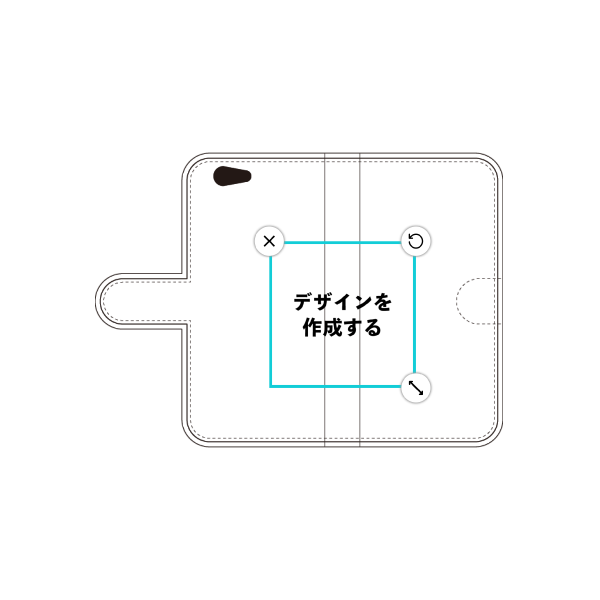 FREETEL KIWAMI2(FTJ162B) 手帳型ケース 標準留め具 オリジナルケース 作成