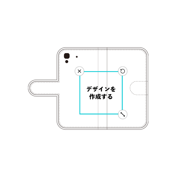 HUAWEI Y6 手帳型ケース 標準留め具 オリジナルケース 作成