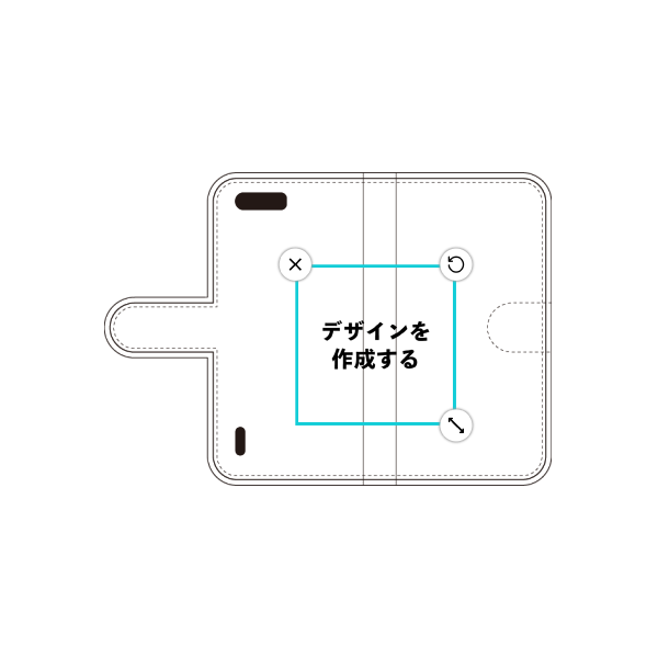 HUAWEI honor6 Plus 手帳型ケース 標準留め具 オリジナルケース 作成