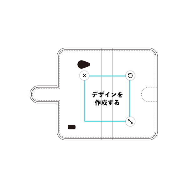 VAIO Phone Biz 手帳型ケース 標準留め具 オリジナルケース 作成