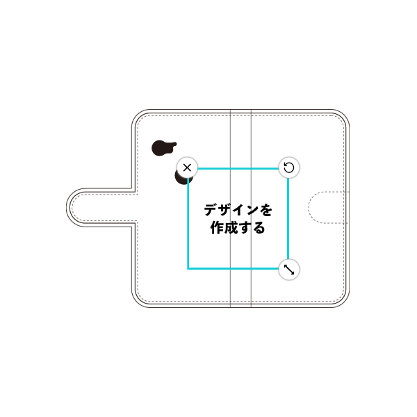 gooのスマホ g07 手帳型ケース 標準留め具 オリジナルケース 作成