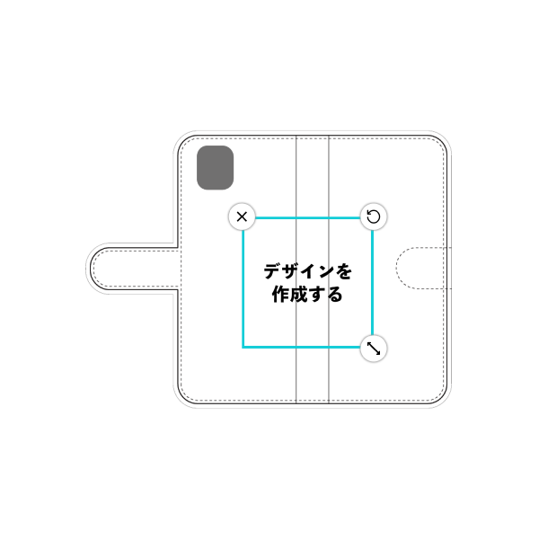 かんたんスマホ3(A205KC) 手帳型ケース 標準留め具 オリジナルケース 作成