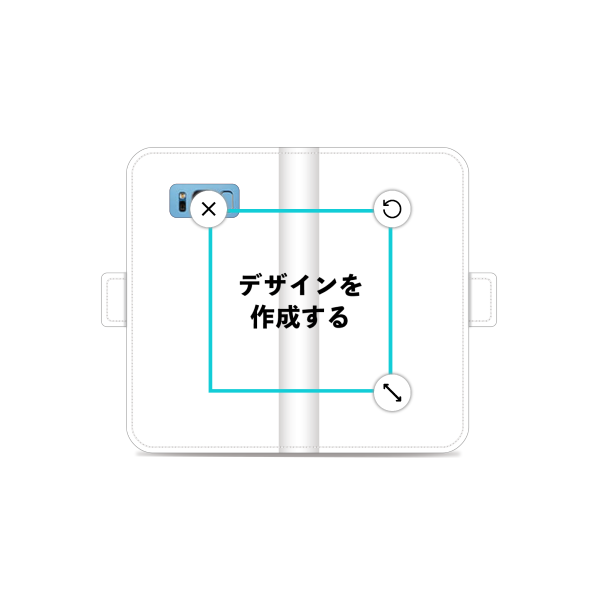Galaxy S8(SC-02J) 手帳型ケース ショート留め具 オリジナルケース 作成