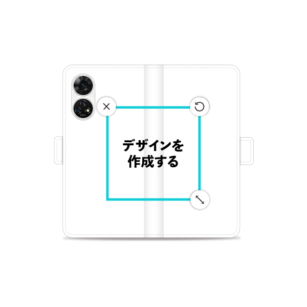 あんしんファミリースマホ(A303ZT) 手帳型ケース ショート留め具 オリジナルケース 作成