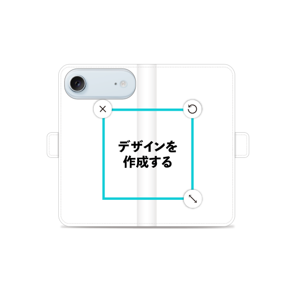 iPhoneAir 手帳型ケース ショート留め具 オリジナルケース 作成