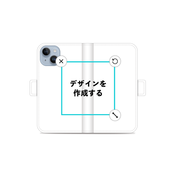iPhone14 手帳型ケース ショート留め具 オリジナルケース 作成