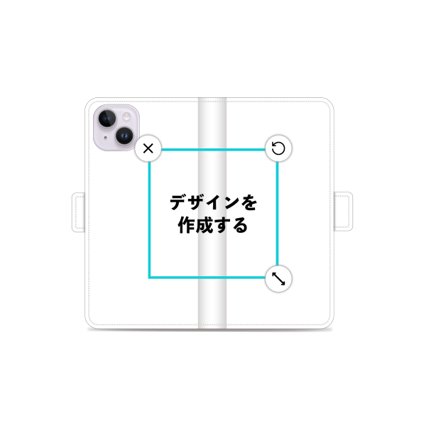 iPhone14Plus 手帳型ケース ショート留め具 オリジナルケース 作成