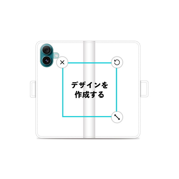 iPhone16Plus 手帳型ケース ショート留め具 オリジナルケース 作成