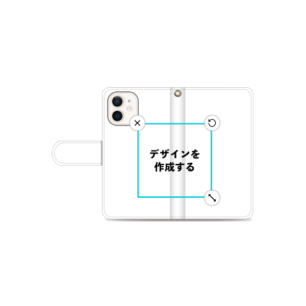 iPhone12mini 手帳型ケース 標準留め具 オリジナルケース 作成