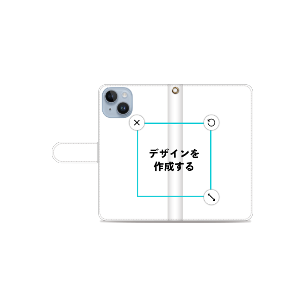 iPhone14 手帳型ケース 標準留め具 オリジナルケース 作成