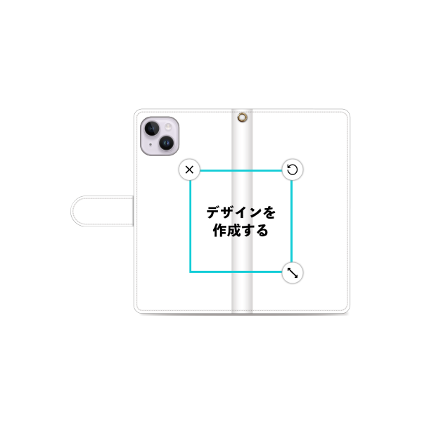 iPhone14Plus 手帳型ケース 標準留め具 オリジナルケース 作成