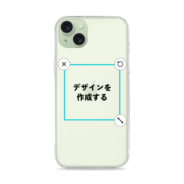 iPhone15Plus ソフトケース クリア オリジナルケース 作成