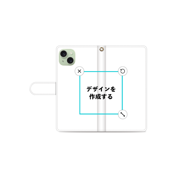 iPhone15Plus 手帳型ケース 標準留め具 オリジナルケース 作成
