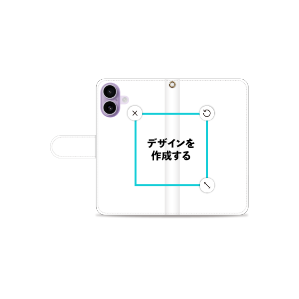 iPhone全機種 手帳型ケース 通常留め具 オリジナルケース 作成