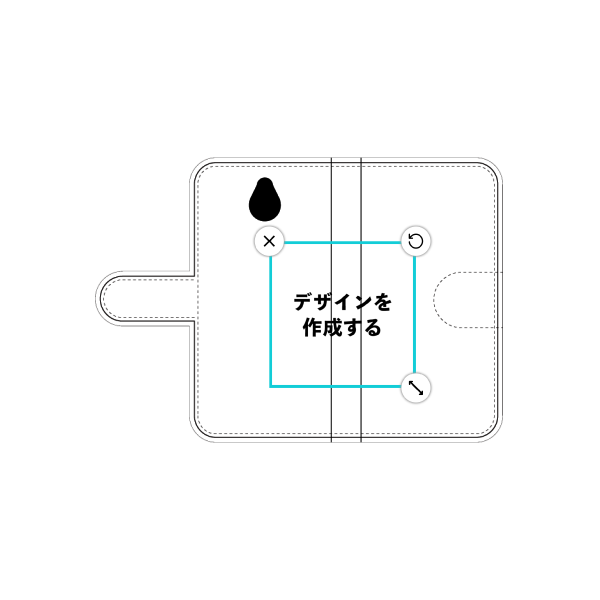 かんたんスマホ(705KC) 手帳型ケース 標準留め具 オリジナルケース 作成